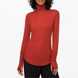Lululemon Full Day Ahead Turtleneck XS Magma